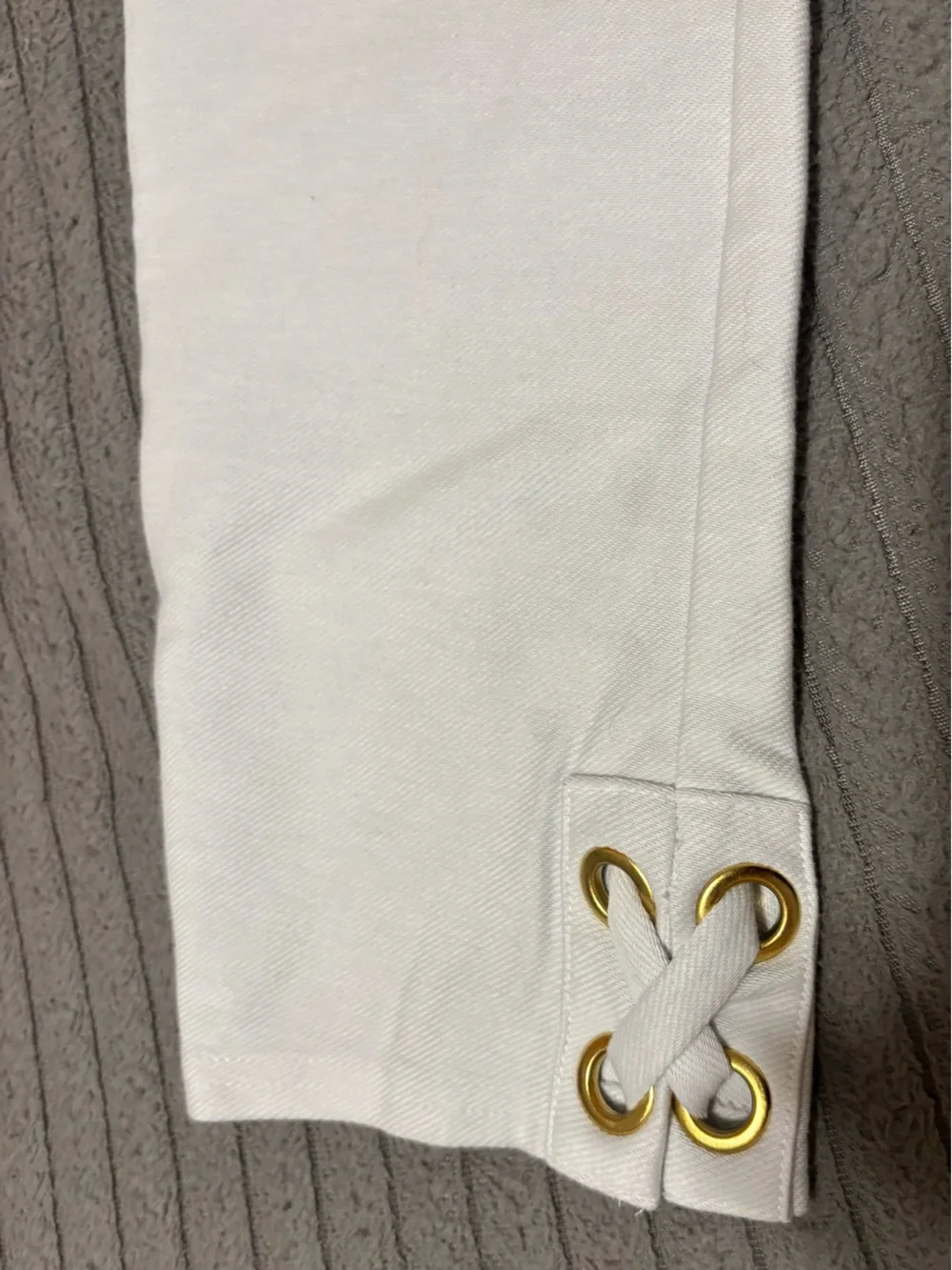 Women’s White Stretch Classic Fit Pants